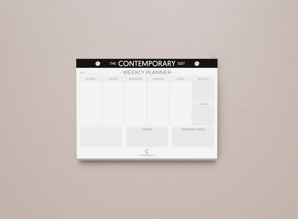 PRE-ORDER Weekly Desk Planner