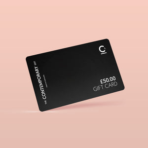 Image of a square gift card from the contemporary edit that is available for digital gifts 